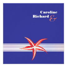 Starfish - Sailor wedding invites