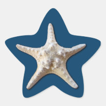 Starfish Sticker - Navy