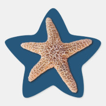 Starfish Sticker - Navy