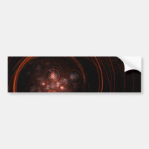 Starlight Abstract Art Bumper Sticker