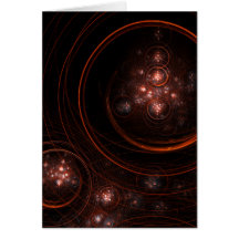 Starlight Abstract Art Greeting Card