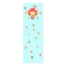starlight kittten bookmark business card template