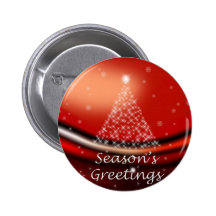 Starry Christmas Tree on Red Pin