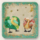 Starry Eyed Swans Cork Coaster cork coasters