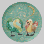 Starry Eyed Swans Plate plates
