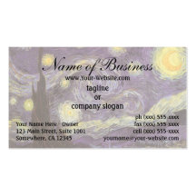 Starry Night by Vincent van Gogh Business Card Templates