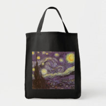 Starry Night by Vincent van Gogh Canvas Bag