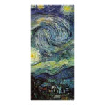 Starry Night by Vincent van Gogh. Custom Rack Card