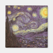 Starry Night by Vincent van Gogh Fridge Magnet