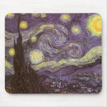 Starry Night by Vincent van Gogh Mousepads