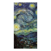 Starry Night by Vincent van Gogh. Photo Card Template