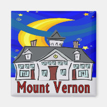 Starry Night Mount Vernon Magnets