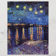 Starry Night over the Rhone, Vincent van Gogh Flyers