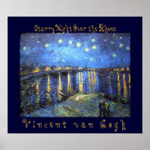 Starry Night Over the Rhone: Vincent van Gogh Posters