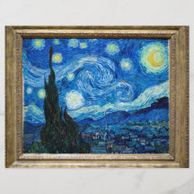 Starry Night Painting By Painter Vincent Van Gogh Flyers