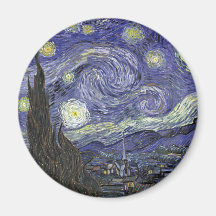 Starry Night Refrigerator Magnet