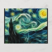 Starry Night Van Gogh Fractal Art Full Colour Flyer