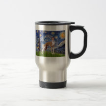 Starry Night - Whippet (stand) Mugs
