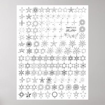 Stars 1 Tattoo Flash Posters by Raftiinstitute Star variations Stars 1 Tattoo Flash Posters by Raftiinstitute Star variations