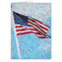 Stars and Stripes Greeting Cards