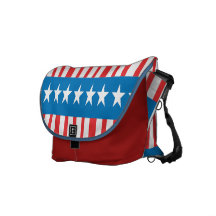 Stars and Stripes Rickshaw Messenger Bag