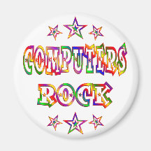Stars Computers Rock Fridge Magnets