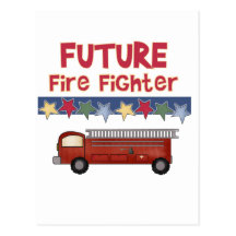Stars Future Firefighter T-shirts and Gifts Post Cards