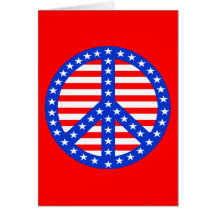 Stars & Stripes Peace Sign Cards