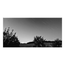 Stars Trails Photo Card