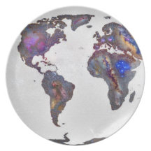 Stars world map plato
