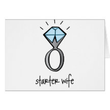 starter wife greeting cards