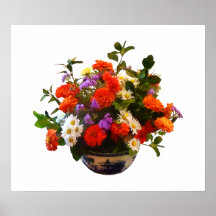 STARTING UNDER $20 - Bouquet With Mums And Daisies Posters