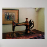 STARTING UNDER $20 - Sewing Machine and Lithograph Print