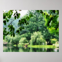 STARTING UNDER $20 - Weeping Willow in the Mist Poster