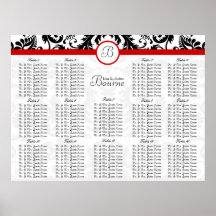 Starts at $11.20 Seating Chart Posters