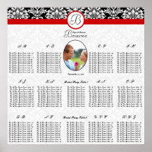 Starts at $12.80 Photo Seating Chart Poster