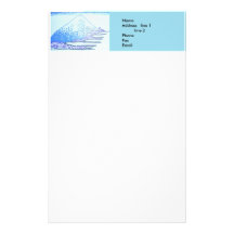 Stationery Template, Mt. Fuji