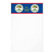 Stationery with Flag of Belise