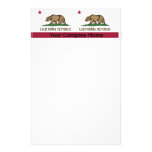 Stationery with Flag of California