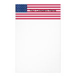 Stationery with Flag of United States of America