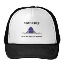 Statistics Both An Art & A Science (Bell Curve) Mesh Hat