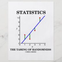 Statistics The Taming Of Randomness (Stats Humour) Custom Flyer