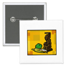 Statue for Kwanzaa Buttons