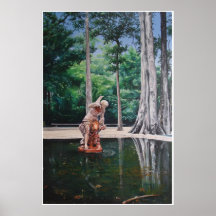 Statue in Jardin de Botanica, Rio de Janeiro Posters