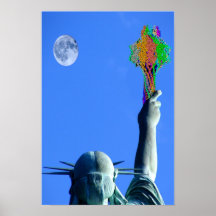 Statue of Bacteriophage Print