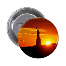 Statue of Liberty at Sunset Pins