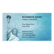 statue of liberty business card templates