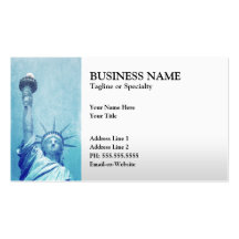 statue of liberty business cards