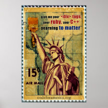 Statue of Liberty/Code Posters