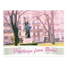 Statue of Liberty from Paris Postcard